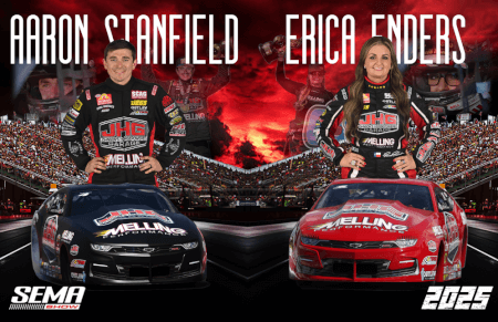 Meet Erica Enders and Aaron Stanfield at Melling Booth #23019