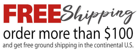Free Shipping on Orders over $100