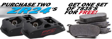 Free CarbonMetallic Pads with ZR24 Caliper purchase!