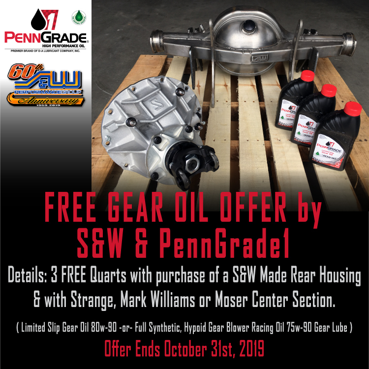 Free Gear Oil Offer by S&W & PennGrade1