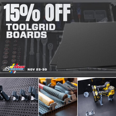 Take 15% Off Toolgrid™ Boards For a Limited Time