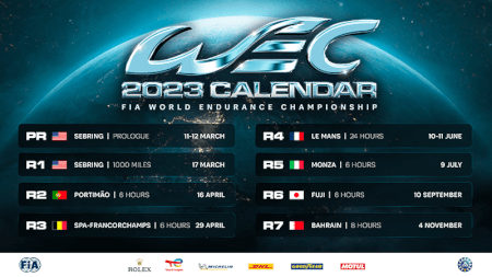 WEC 2023 calendar announced
