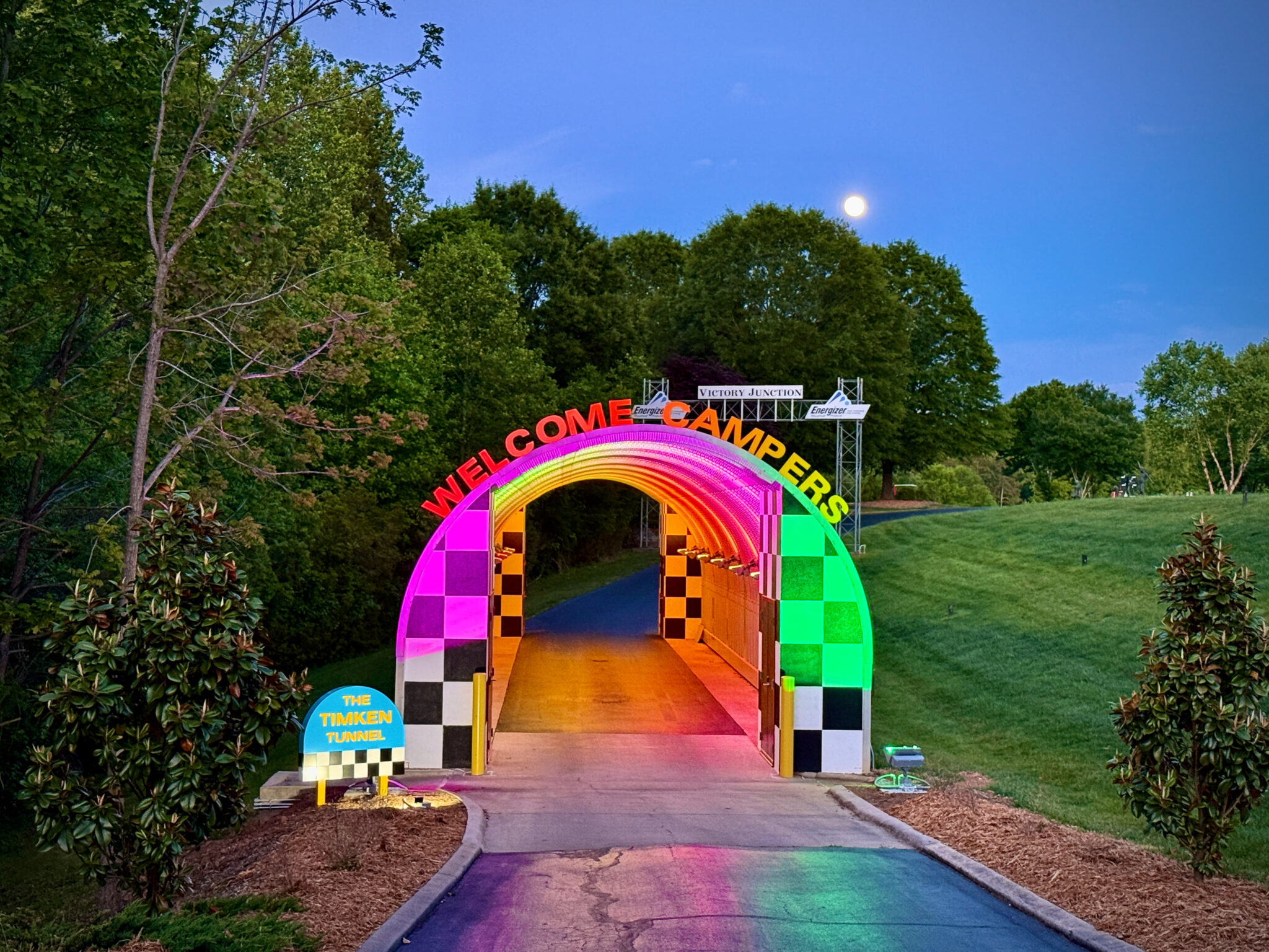 Victory Junction refreshes Iconic “Timken Tunnel” and Enhances Campus Lighting