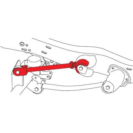 13411 - JEEP LEFT FRONT ADJUSTABLE UPPER ARM