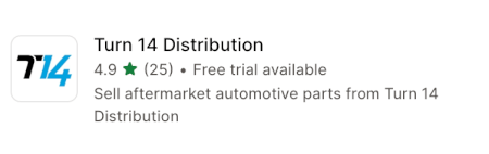 Turn 14 Distribution App for Automotive