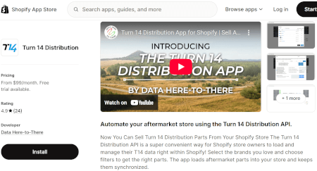 Turn 14 Distribution App for Automotive