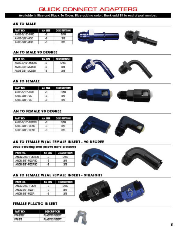 Quick Connect Adapters