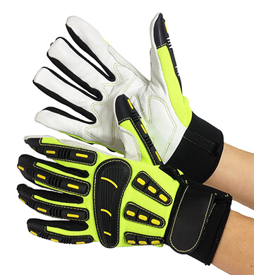 Hi-Viz Goat Skin Mechanics Glove