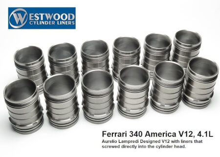 Ferrari 340/342 V12 Cylinder Liners