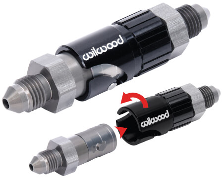 Quick Disconnect/ Dry Break No-Bleed Brake Line Fittings