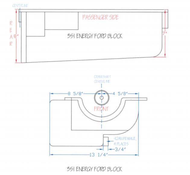 Ford 351 Dry Sump part # 2050-4-Energy