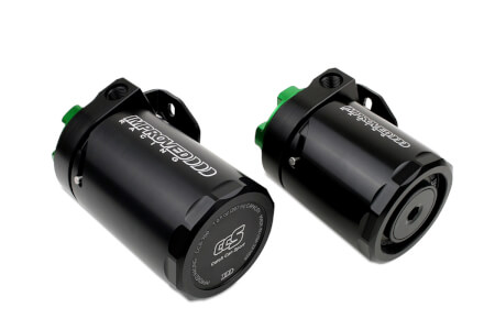 Improved Racing CCS High-Flow, Quick-Release Oil Catch Cans