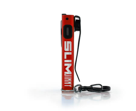 Slim Jimmy Keychain Flashlights - Red / Gray