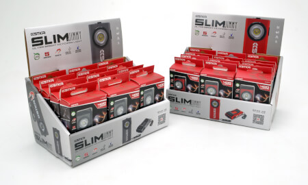 Slim Jimmy Keychain Flashlights - Red / Gray