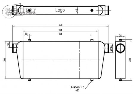 Universal Fin & Tube Intercoolers