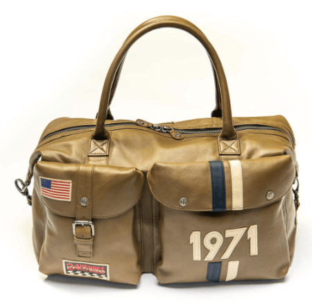 Steve McQueen Nolan Week 48h Leather Travel Bag