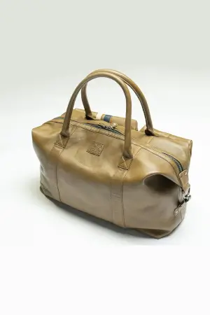 Steve McQueen Nolan Week 48h Leather Travel Bag