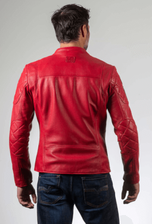 Leather Jacket 24H Le Mans 1923 Duff Racing Red