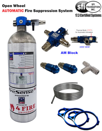 FireSense+ SFI 17.3 Certified Fire System (Open Wheel)