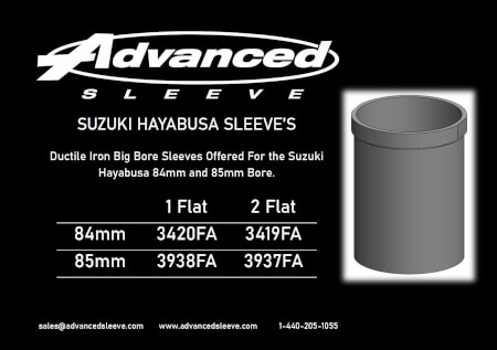 Kawasaki Hayabusa Big Bore Sleeves