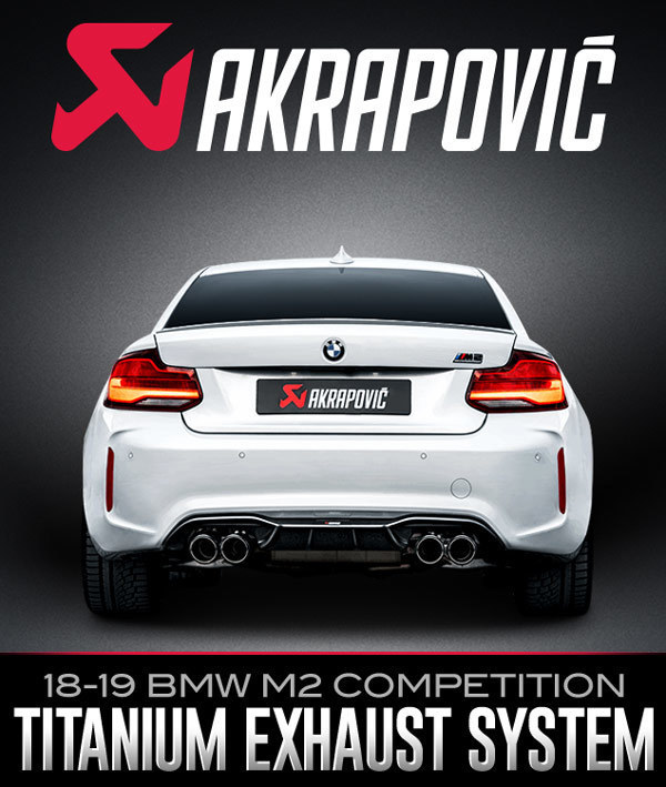 Akrapovič Titanium Exhaust System: 2018+ BMW M2 Competition