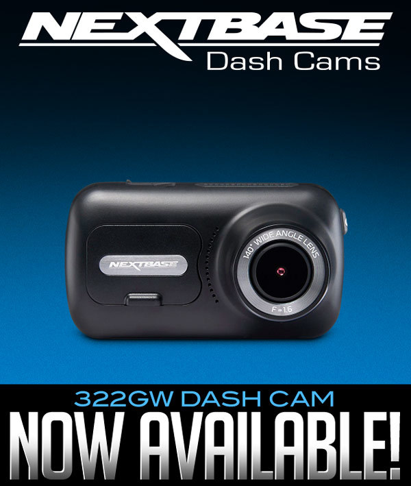 NextBase 322GW Dash Cam Now Available!