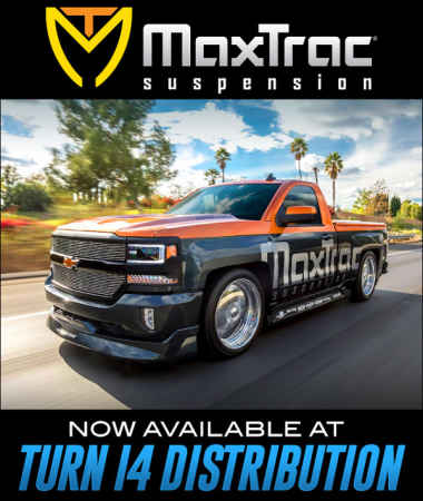 MaxTrac Suspension at Turn 14 Distribution!