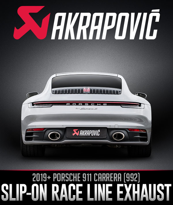 Akrapovič Slip-On Race Line for the Porsche 911 (992)