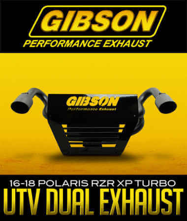 Gibson Performance Exhaust UTV Dual Exhaust: Polaris RZR
