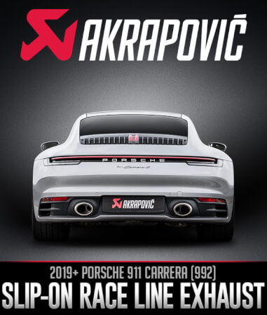 Akrapovič Slip-On Race Line for the Porsche 911 (992)