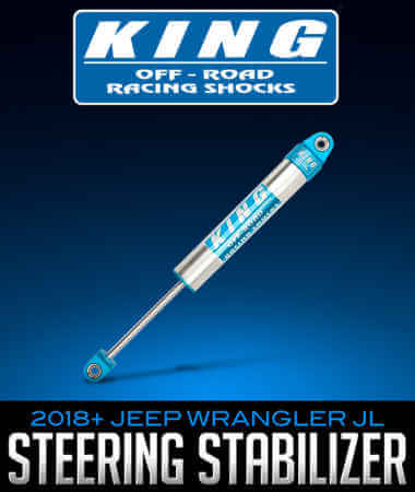 King Shocks 2.0 Steering Stabilizer: 2018+ Jeep Wrangler