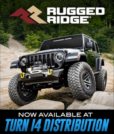 Rugged Ridge Now Available at Turn 14 Distribution!