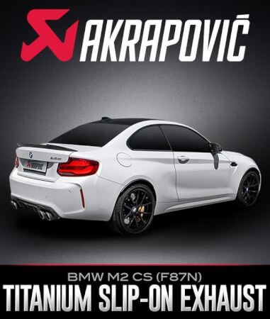 Akrapovič Slip-On Line Titanium Exhaust System: BMW M2 CS