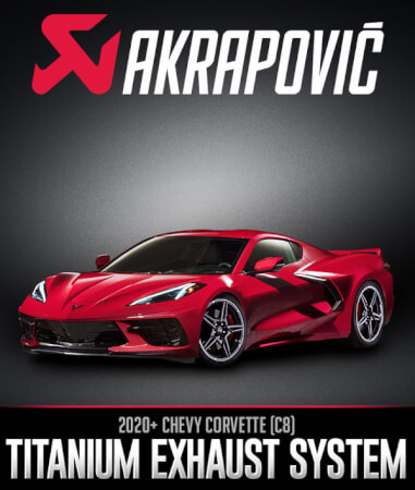Akrapovič Exhaust & Link Pipe Set: 2020+ Chevy Corvette