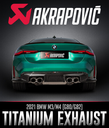 Akrapovič Full Titanium Exhaust System: 2021 BMW M3/M4