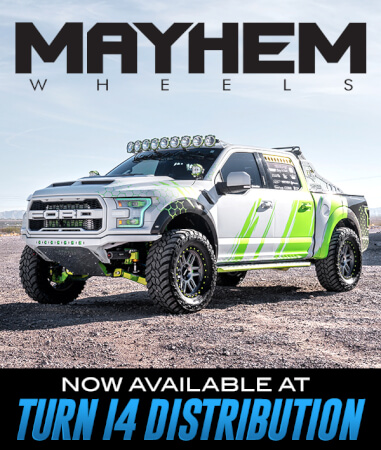 TURN 14 DISTRIBUTION ADDS MAYHEM WHEELS TO THE LINE CARD