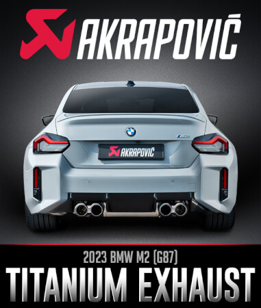 AKRAPOVIČ BMW M2 (G87) SLIP-ON LINE TITANIUM EXHAUST 2023