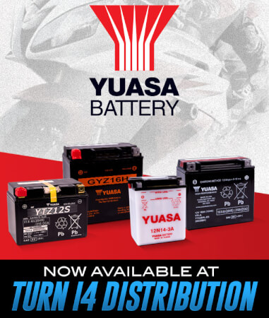 TURN 14 DISTRIBUTION ADDS YUASA BATTERY TO THE LINE CARD