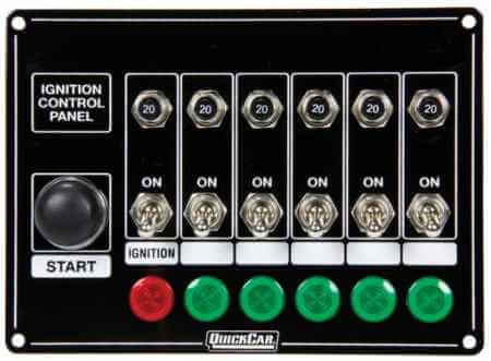 6 Switches & 1 Button w/ Lights & Circuit Breakers