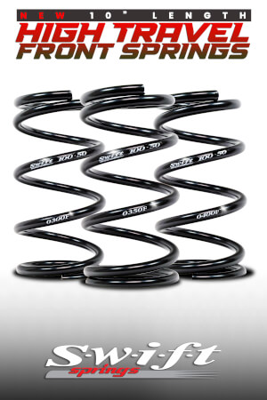10inch High Travel Front Springs | 3 New Rates