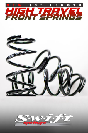 10inch High Travel Front Springs | 3 New Rates