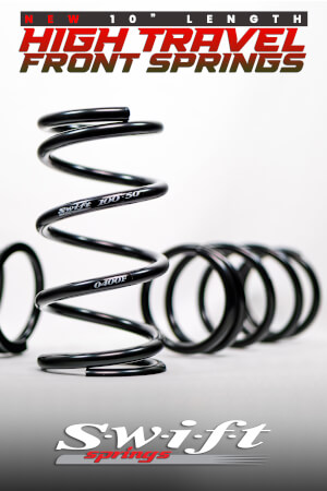 10inch High Travel Front Springs | 3 New Rates