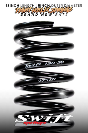 13inch Standard Conventional Tight Helix Springs | New Rate