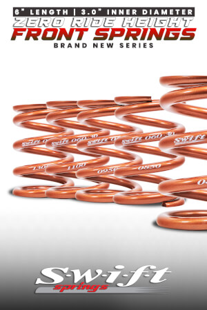 6inch Standard Coilover Zero Ride Height Front Springs |
