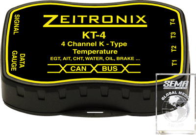 KT-4 Four Channel Thermocouple Amplifier with CAN Bus