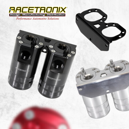 Racetronix Dual Catch Can Kit - Dipstick