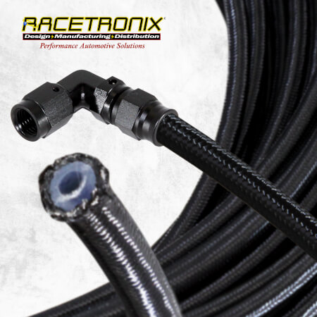 Racetronix -3 Stainless Steel/Nylon Braid Teflon (PTFE) Hose