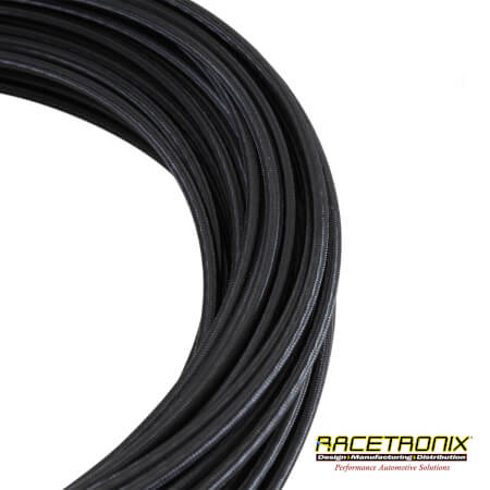 Racetronix -3 Stainless Steel/Nylon Braid Teflon (PTFE) Hose