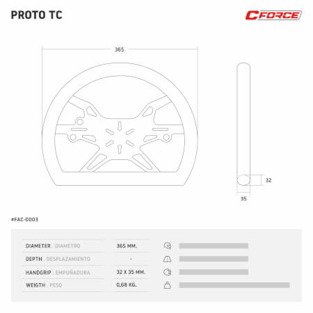 Proto TC steering wheel