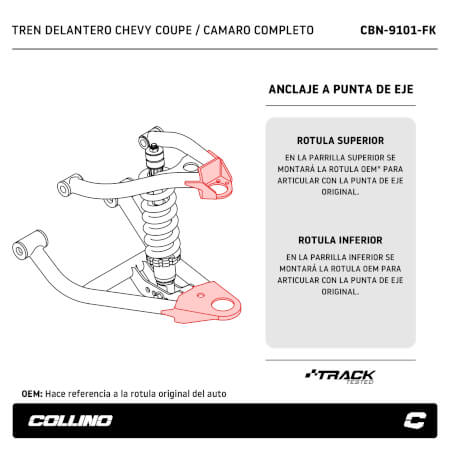 Chevrolet Camaro and Nova control arms + coilover